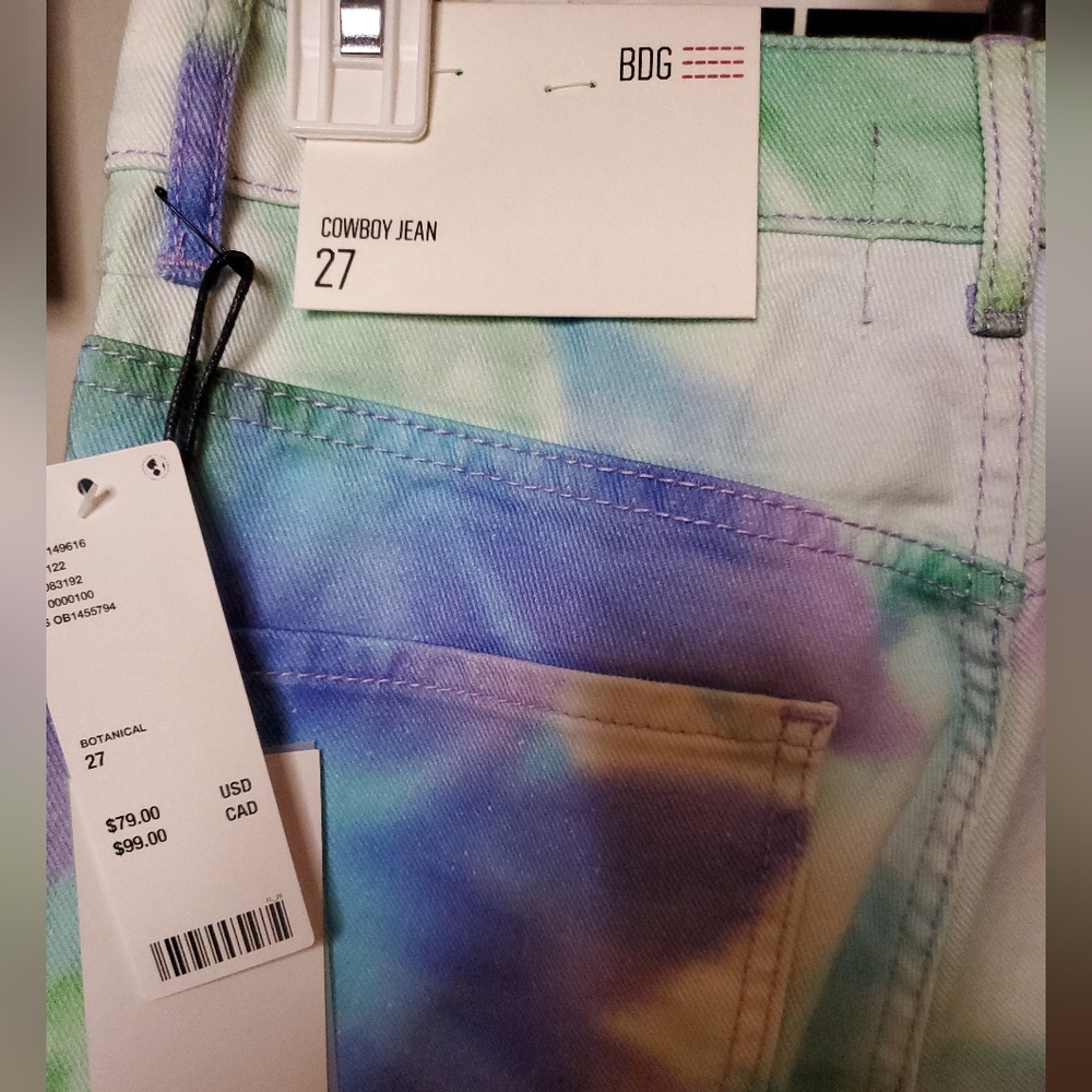 Urban Outfitters Flower Tie-Dye BDG Cowboy Jeans - Picture 5 of 7